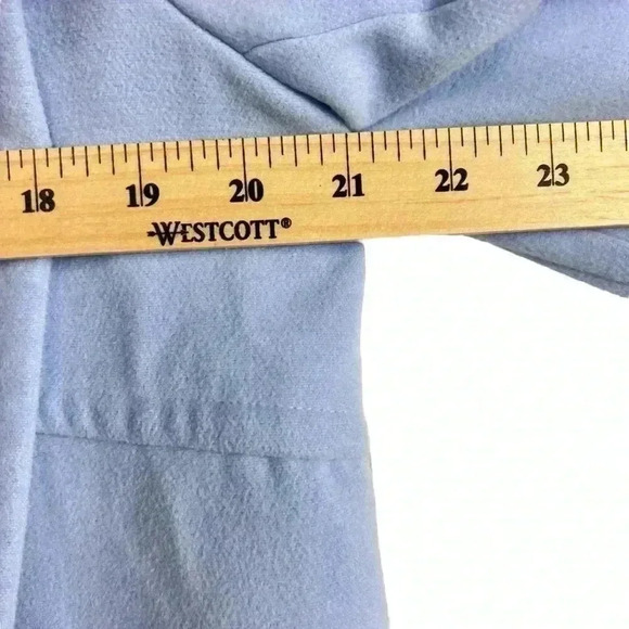 Chico’s Womens Everyday Plush Jacket Baby Blue Size 1 (M/8) Style #570154500 - Picture 6 of 8